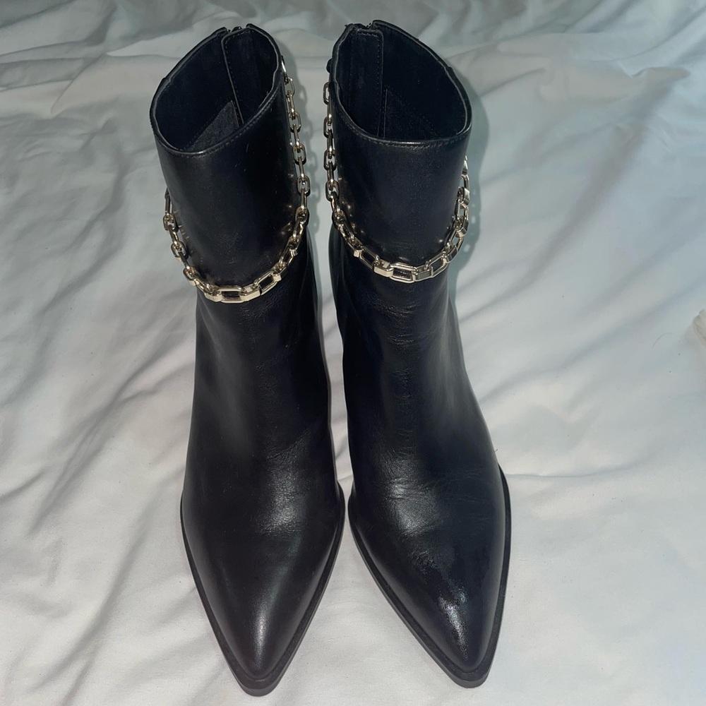 INC Chained Heel Boots